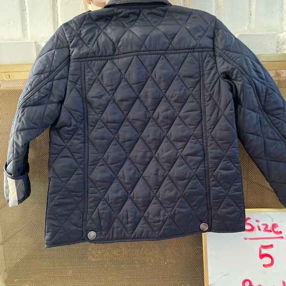 Burberry quilted size 5 jacket Navy Blue - Picture 4 of 5